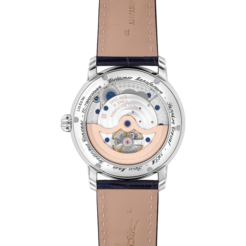 Main Image 3 of Frederique Constant Classics Worldtimer Manufacture Men's Automatic Watch FC-718NWWM4H6