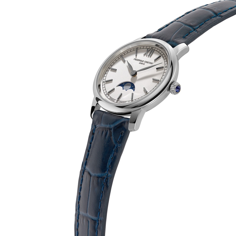 Main Image 2 of Frederique Constant Classics Slimline Moonphase Women's Quartz Watch FC-206SW1S6