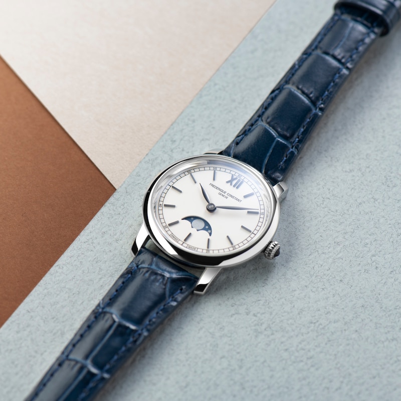 Main Image 4 of Frederique Constant Classics Slimline Moonphase Women's Quartz Watch FC-206SW1S6