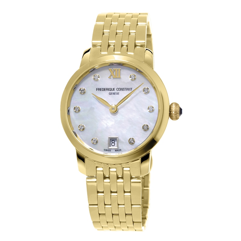 Frederique Constant Classics Slimline Women's Quartz Watch FC-220MPWD1S25B