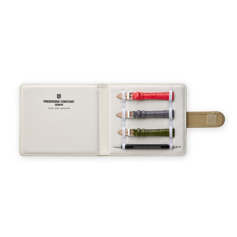 Main Image 1 of Frederique Constant Red/Gray/Green Leather Strap Set