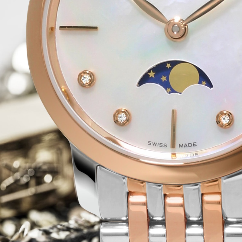 Main Image 2 of Frederique Constant Classics Slimline Moonphase Women's Watch FC-206MPWD1S2B
