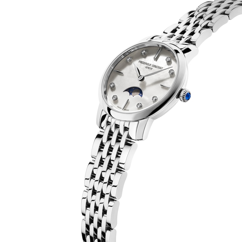 Frederique Constant Classics Slimline Moonphase Women's Quartz Watch FC-206MPWD1S6B