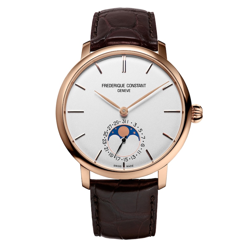 Main Image 1 of Frederique Constant Manufacture Slimline Moonphase Men's Automatic Watch FC-705V4S4