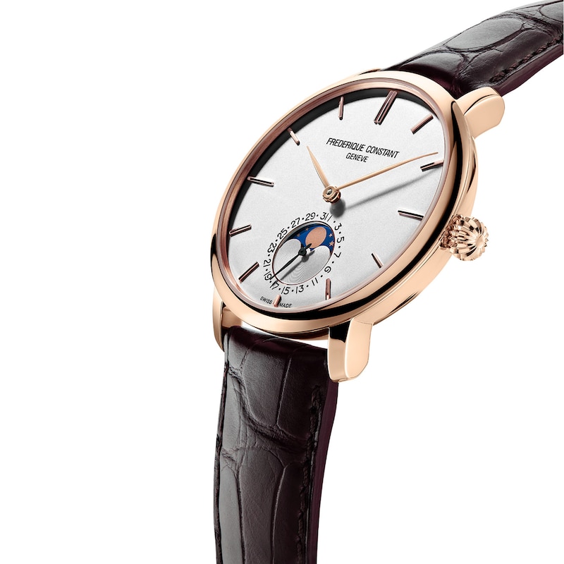 Main Image 2 of Frederique Constant Manufacture Slimline Moonphase Men's Automatic Watch FC-705V4S4
