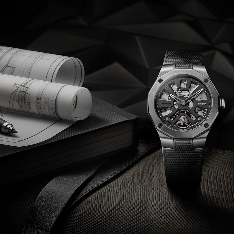 Main Image 6 of Baume & Mercier Riviera Automatic Semi-Skeleton Men's Watch M0A10721