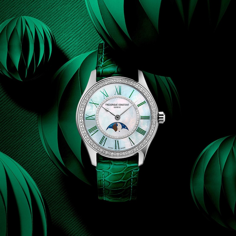 Main Image 5 of Frederique Constant Classics Elegance Luna Automatic Women's Watch FC-331MPWGRD3BD6