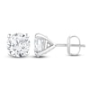 Thumbnail Image 1 of Round-Cut Lab-Grown Diamond Solitaire Stud Earrings 4 ct tw 14K White Gold (SI2/F)