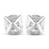 Thumbnail Image 3 of Round-Cut Lab-Grown Diamond Solitaire Stud Earrings 4 ct tw 14K White Gold (SI2/F)