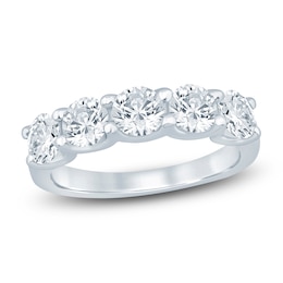 Lab-Grown Diamond Five-Stone Anniversary Ring 2 ct tw 14K White Gold