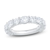 Thumbnail Image 1 of Oval & Round-Cut Lab-Grown Diamond Anniversary Ring 2-1/2 ct tw 14K White Gold