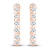 Thumbnail Image 1 of Diamond Hoop Earrings 1/2 ct tw 10K Rose Gold