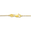 Thumbnail Image 5 of Marquise & Round-Cut Natural Ruby & Diamond Cross Necklace 1/10 ct tw 14K Yellow Gold 18"
