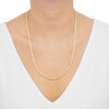 Thumbnail Image 4 of Silk Rope Chain Necklace 3mm Solid 14K Yellow Gold 22"