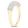 Thumbnail Image 2 of Certified Emerald-Cut Diamond Anniversary Ring 2 ct tw 18K Yellow Gold