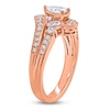 Thumbnail Image 2 of Brilliant Moments Pear-Shaped Diamond Bypass Engagement Ring 1 ct tw 14K Rose Gold