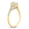 Thumbnail Image 2 of Brilliant Moments Oval-Cut Diamond Halo Engagement Ring 1 ct tw 14K Yellow Gold