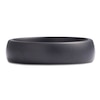 Thumbnail Image 3 of Men's Domed Matte Wedding Band Black Ceramic 6mm
