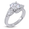 Thumbnail Image 2 of Round-Cut & Pear-Shaped Lab-Grown Diamond Three-Stone Bypass Engagement Ring 2-1/4 ct tw 14K White Gold