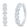 Thumbnail Image 2 of Jared Signature Collection Lab-Grown Diamond U-Shaped Hoop Earrings 5 ct tw 14K White Gold