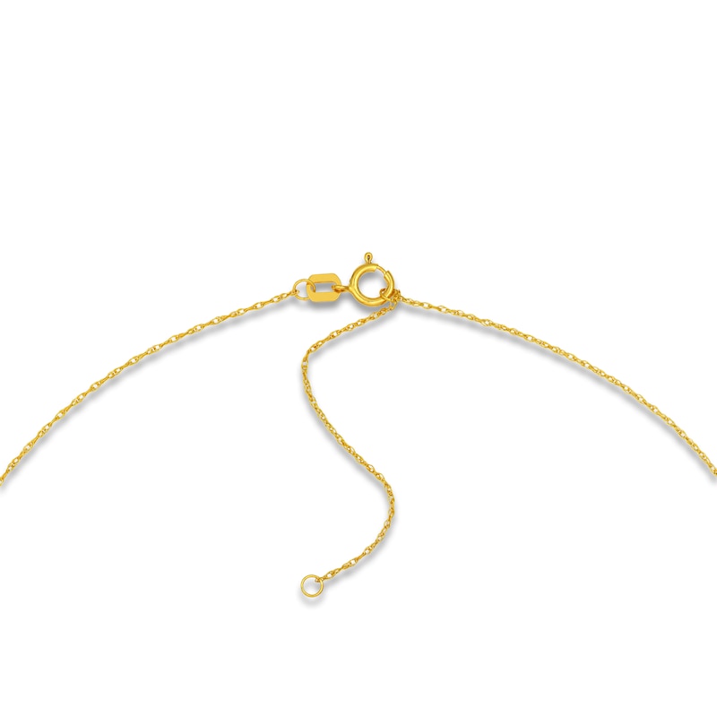 Main Image 4 of Tapered Cross Necklace 14K Yellow Gold 18"
