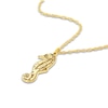 Thumbnail Image 3 of Seahorse Necklace 14K Yellow Gold 18"