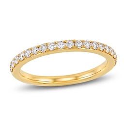 Certified Lab-Grown Diamond Anniversary Band 3/8 ct tw 18K Yellow Gold