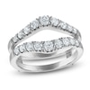 Thumbnail Image 1 of Certified Diamond Graduated Contour Enhancer Ring 1 ct tw 14K White Gold
