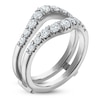 Thumbnail Image 2 of Certified Diamond Graduated Contour Enhancer Ring 1 ct tw 14K White Gold