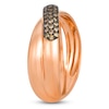 Thumbnail Image 3 of Le Vian Chocolate Diamond Crossover Ring 3/8 ct tw 14K Strawberry Gold