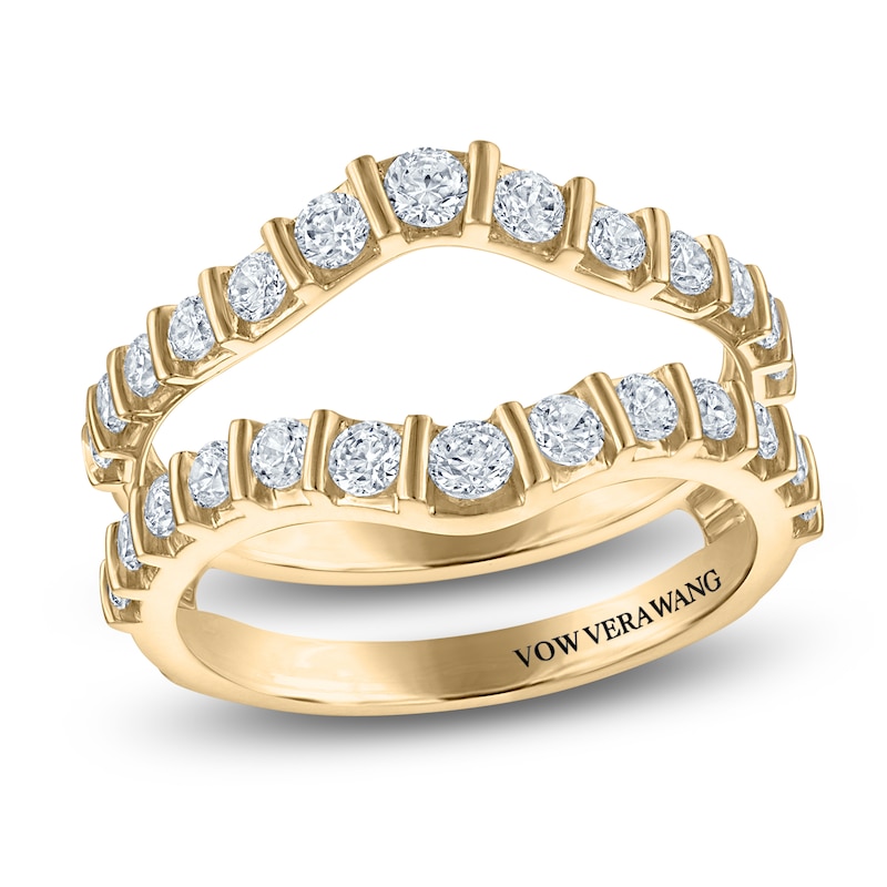 Main Image 1 of Vera Wang VOW Lab-Grown Diamond Contour Enhancer Ring 1 ct tw 14K Yellow Gold