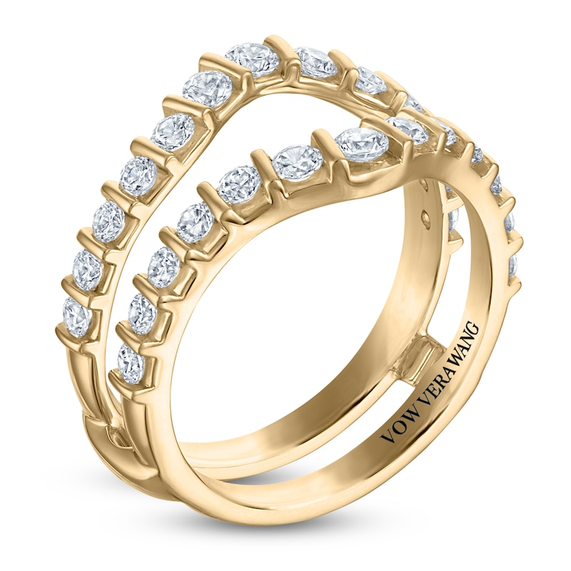 Main Image 2 of Vera Wang VOW Lab-Grown Diamond Contour Enhancer Ring 1 ct tw 14K Yellow Gold