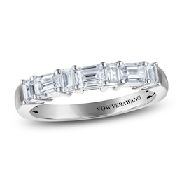 Vera Wang VOW Princess-Cut Lab-Grown Diamond Wedding Band 3/4 ct tw 14K White Gold