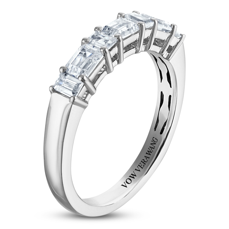 Main Image 2 of Vera Wang VOW Princess-Cut Lab-Grown Diamond Wedding Band 3/4 ct tw 14K White Gold