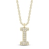 Thumbnail Image 1 of Shy Creation Bubble "I" Diamond Initial Necklace 1/20 ct tw 14K Yellow Gold 18" SC55028332-I