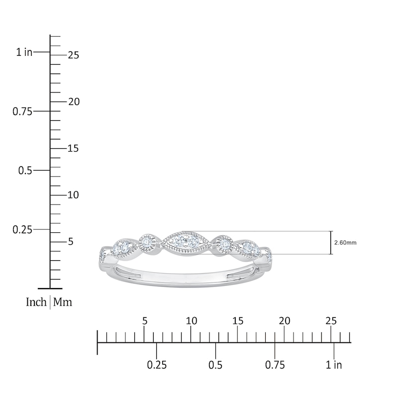Main Image 4 of Diamond Anniversary Ring 1/10 ct tw 10K Yellow Gold