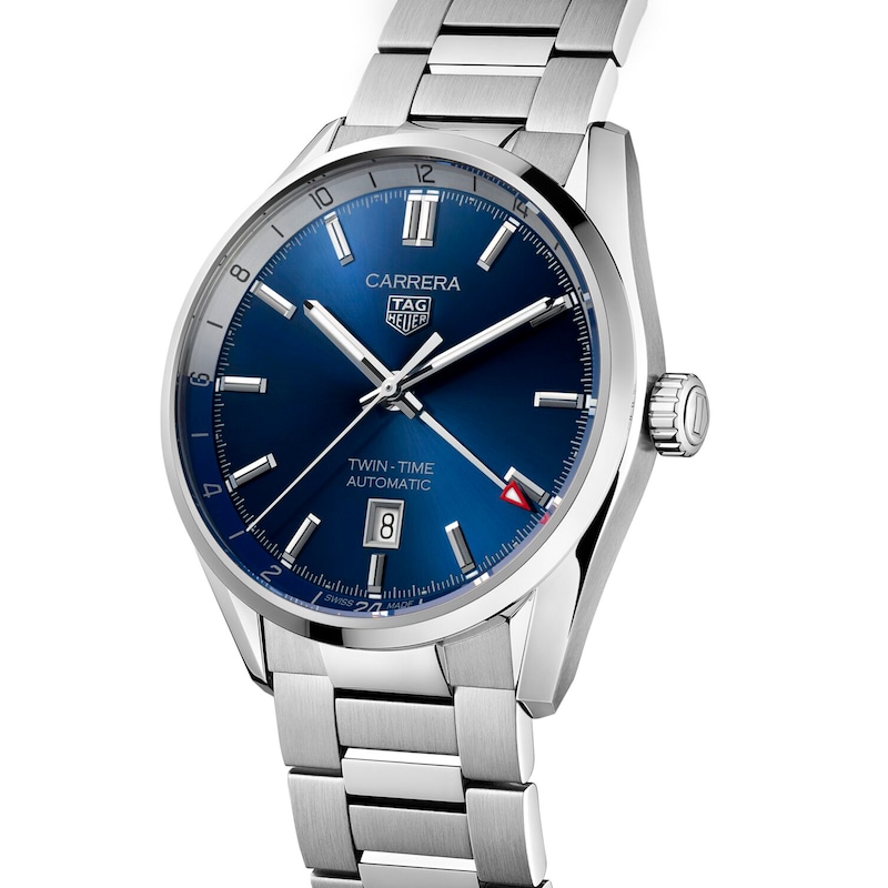 Main Image 3 of TAG Heuer CARRERA Calibre 7 Twin Time Automatic Men's Watch WBN201A.BA0640