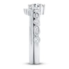 Thumbnail Image 3 of Diamond Bridal Set 1/2 ct tw Oval/Round 14K White Gold