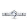Thumbnail Image 4 of Diamond Bridal Set 1/2 ct tw Oval/Round 14K White Gold