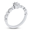 Thumbnail Image 5 of Diamond Bridal Set 1/2 ct tw Oval/Round 14K White Gold