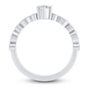 Thumbnail Image 7 of Diamond Bridal Set 1/2 ct tw Oval/Round 14K White Gold