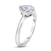Thumbnail Image 2 of Diamond Solitaire Engagement Ring 3/4 ct tw Bezel-Set Pear-cut 14K White Gold (I2/I)
