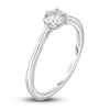 Thumbnail Image 2 of Diamond Cathedral Solitaire Engagement Ring 1/4 ct tw Round 14K White Gold (I2/I)