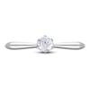 Thumbnail Image 3 of Diamond Cathedral Solitaire Engagement Ring 1/4 ct tw Round 14K White Gold (I2/I)