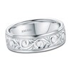 Thumbnail Image 1 of Kirk Kara Men's Engraved Wedding Band 14K White Gold