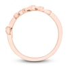 Thumbnail Image 3 of Diamond Floral Ring 1/4 ct tw Round 10K Rose Gold
