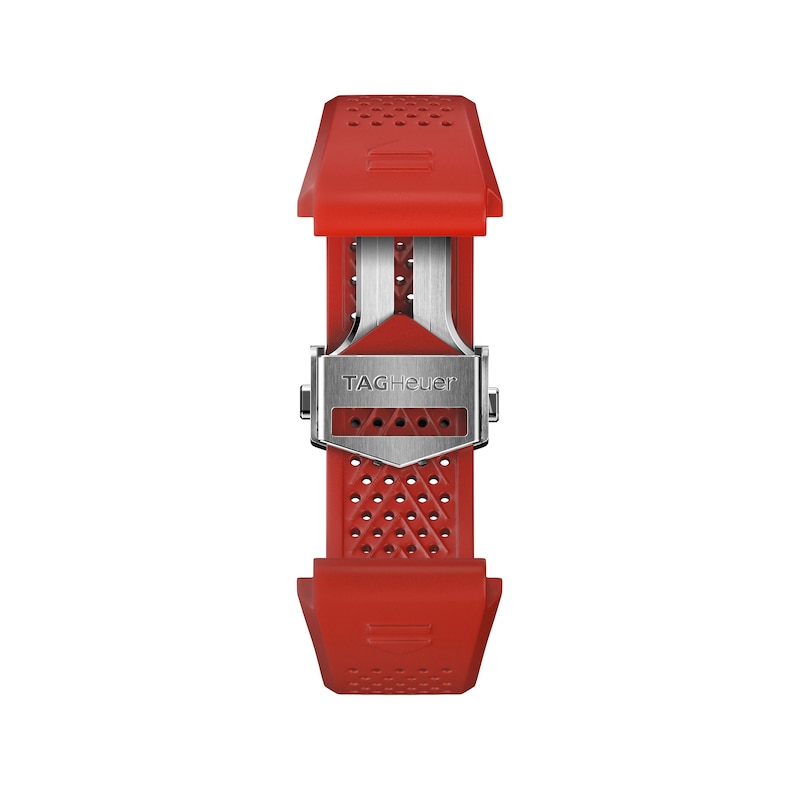 Main Image 1 of TAG Heuer CONNECTED Red Rubber Watch Strap 45mm BT6264