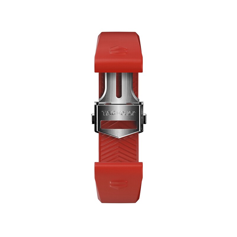 TAG Heuer CONNECTED Red Rubber Watch Strap 42mm BT6271