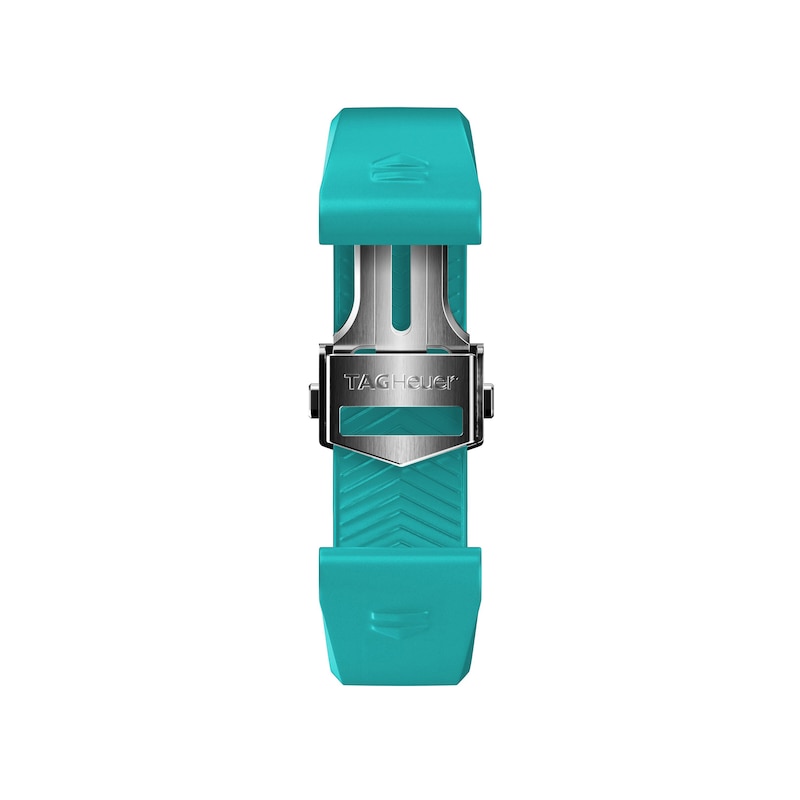 TAG Heuer CONNECTED Teal Rubber Watch Strap 42mm BT6273