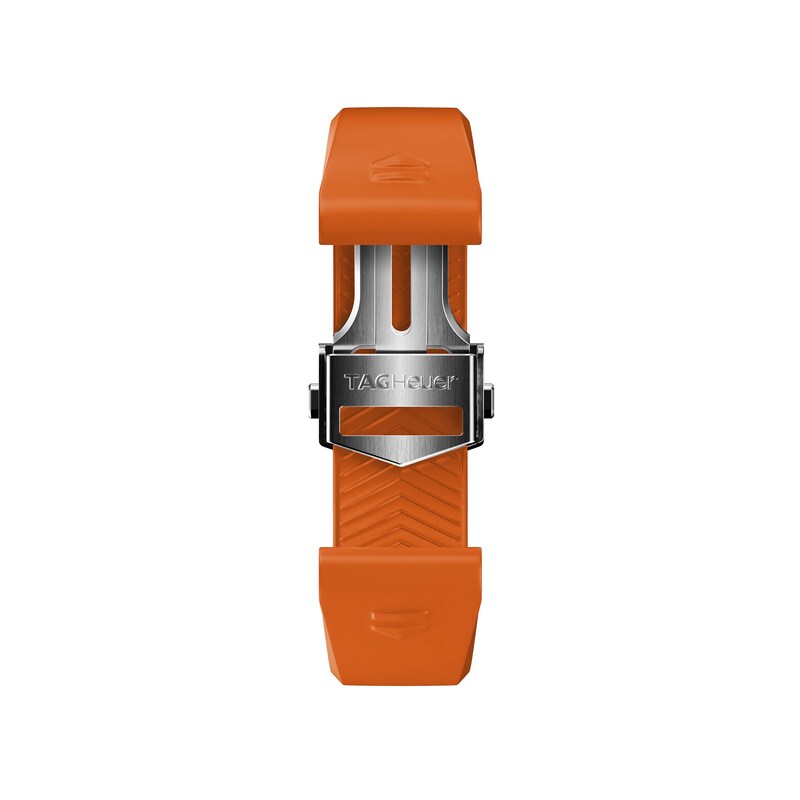 TAG Heuer CONNECTED Orange Rubber Watch Strap 42mm BT6272